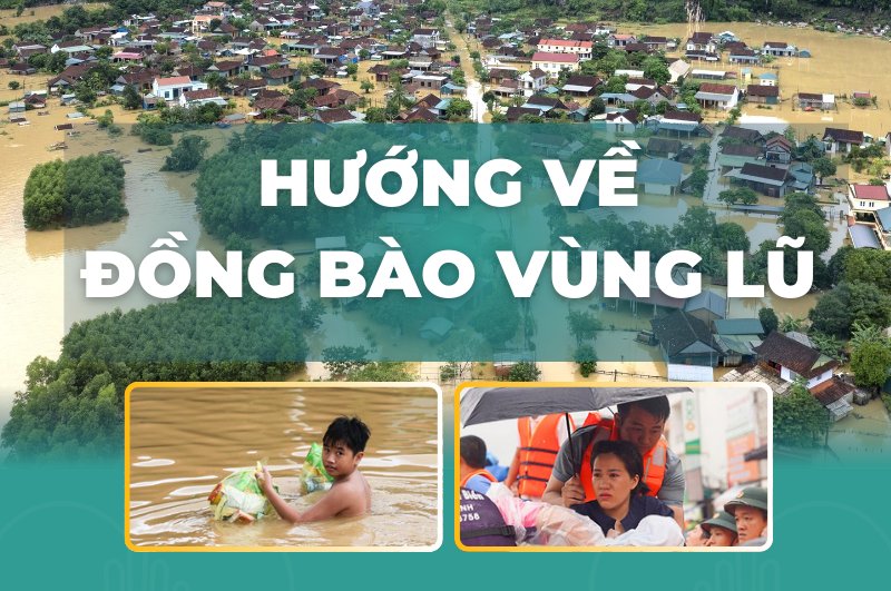 Hướng về đồng bào vùng lũ